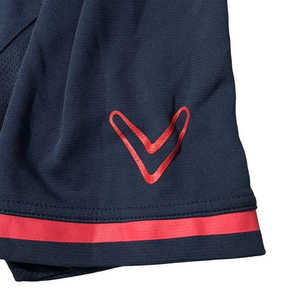 Callaway Opti Dri Polo Shirt Mens 2XL Navy Blue Vented Breathable Short Sleeve - Picture 3 of 6